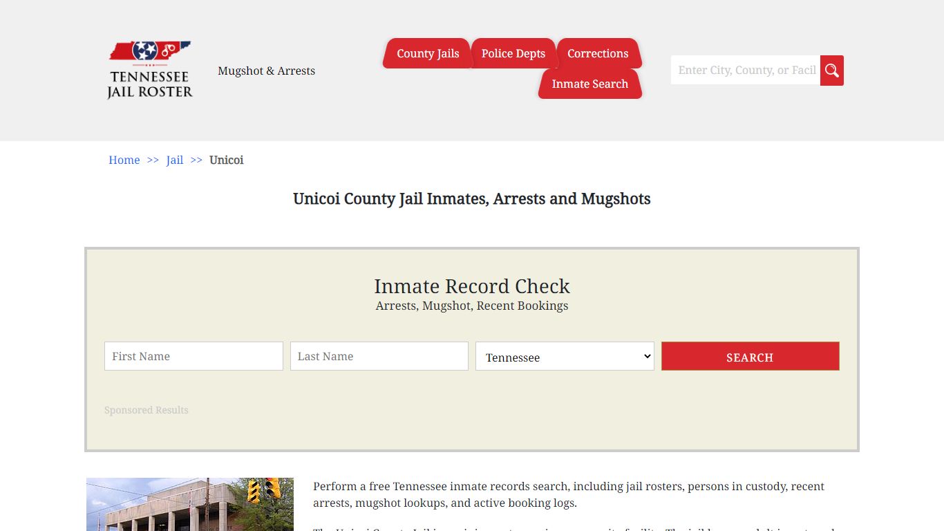 Unicoi County Jail Inmates, Arrests and Mugshots - Jail Roster Search
